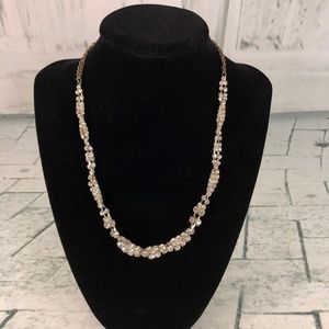 Rhinestone Twist Necklace